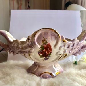 BEAUTIFUL Lavender Rose Candy Dish Vintage